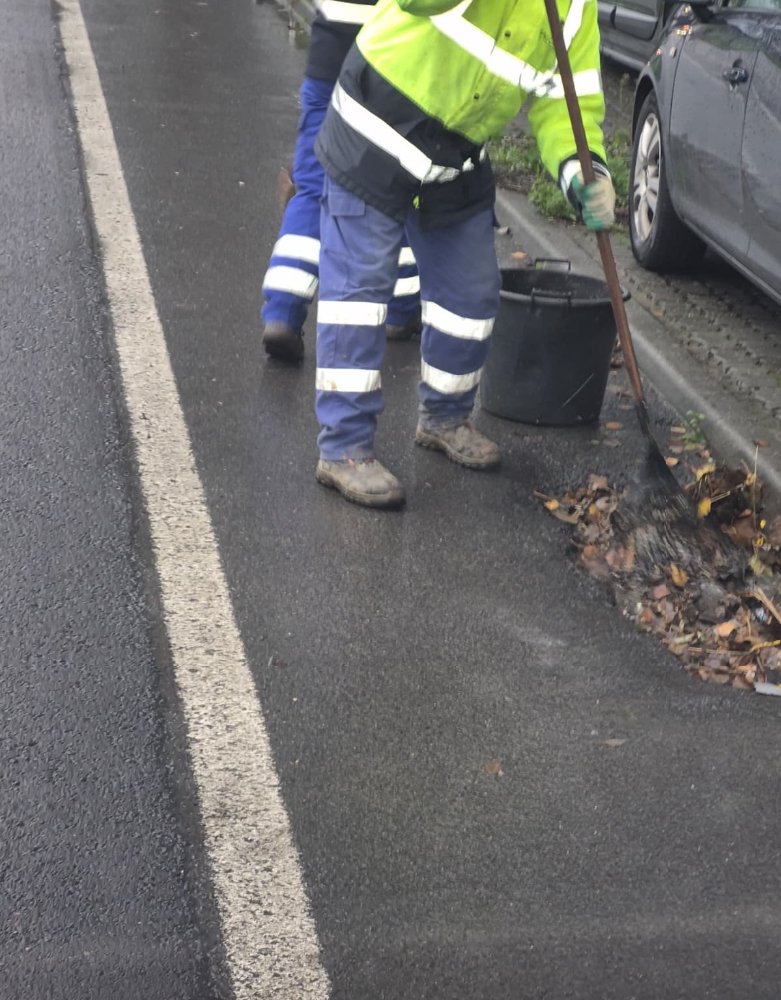 Limpeza das sarjetas